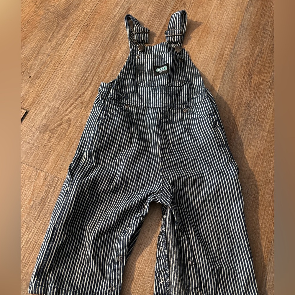 Striped Kids Overalls